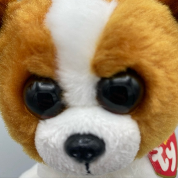 Ty Beanie Boo BARKS the PAPILLION Puppy Dog 6" Plush Stuffed w/ Tag - Picture 7 of 7